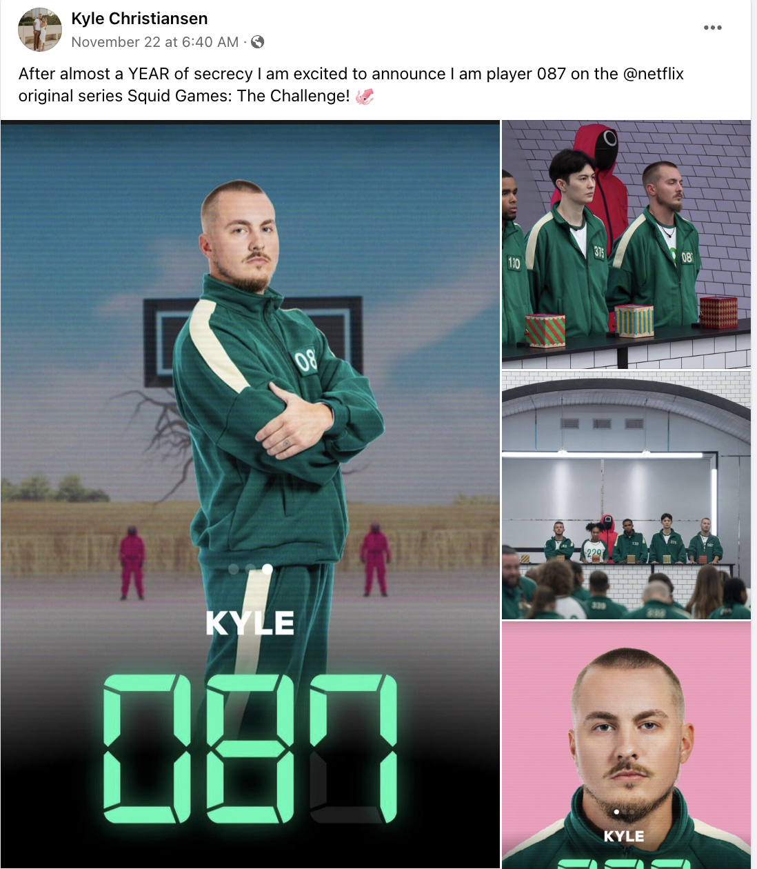Contestant 087 Unpacks His Experience on Netflix's 'Squid Game: The Challenge'